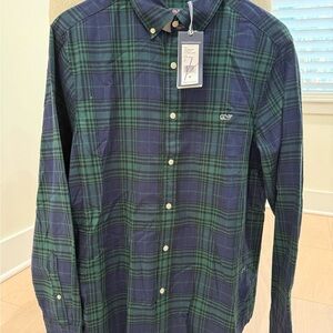 NWT Vineyard Vines 🐳 Plaid Button-Down Shirt | Men’s Medium | Slim Fit